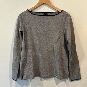 Like Brand New Gap Medium Marled Grey Boatneck Top